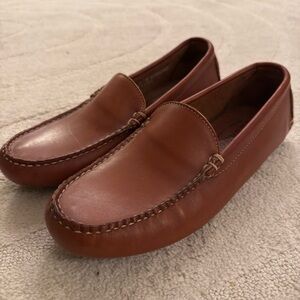 Sebago Tan Leather Loafers